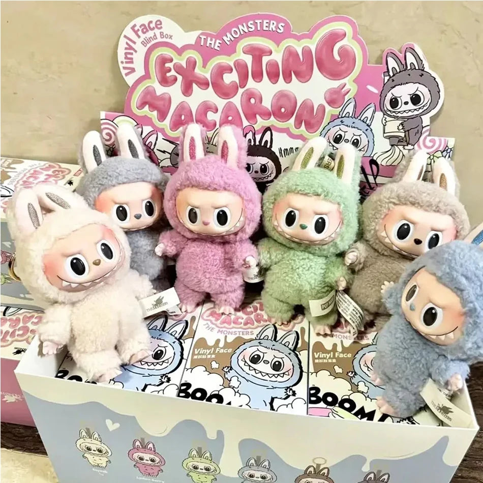 Popmart Labubu The Monsters Lisa Seme Heart Macarrr Vinyl Base Series Trendy Toy Decorations Birthday Gifts